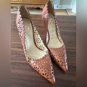 Kate Spade laser cut pumps